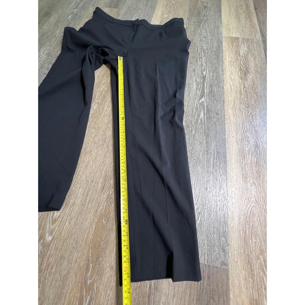Alfani Dress Pants Womens 14S Black Straight Leg Stretch Comfort Career Trousers